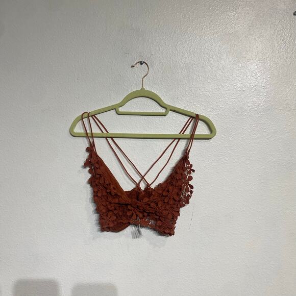 Free People Brown Miss Dazie Bralette Sz S - Picture 2 of 9